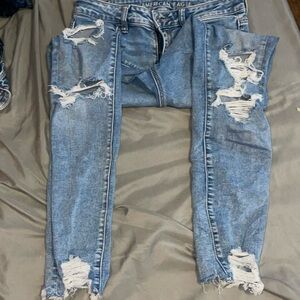 American Eagle ripped jeans